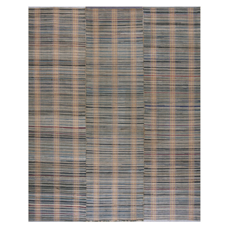 Antique American Rag Flat Weave Rug