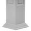Craftsman Classic Square Non-Tapered, Double Raised Panel PVC Column Kit, Crown Capital & Crown Base-36090658
