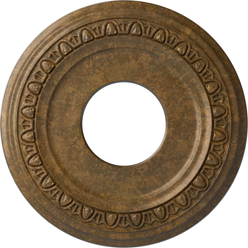 Médaillon de plafond en spirale Endurathane, Bronze huilé
