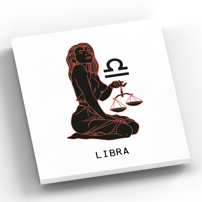 Kana Zodiac Libra - Print on Wood