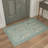 Atascadero Linden Vintage Floral Machine Washable Green Indoor Area Rug with Non-Slip Backing-616429540