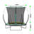 YC 8FT Springfree No Gap Trampoline- Green-120886708