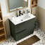 Meuble-lavabo 30 po avec lavabo en céramique-327678771