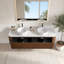 Meuble-lavabo flottant mural 72 po moderne en noyer avec lavabo en céramique, armoire avec porte-serviettes (sans drain et robinet, pré-assemblé)-131431355-131431358