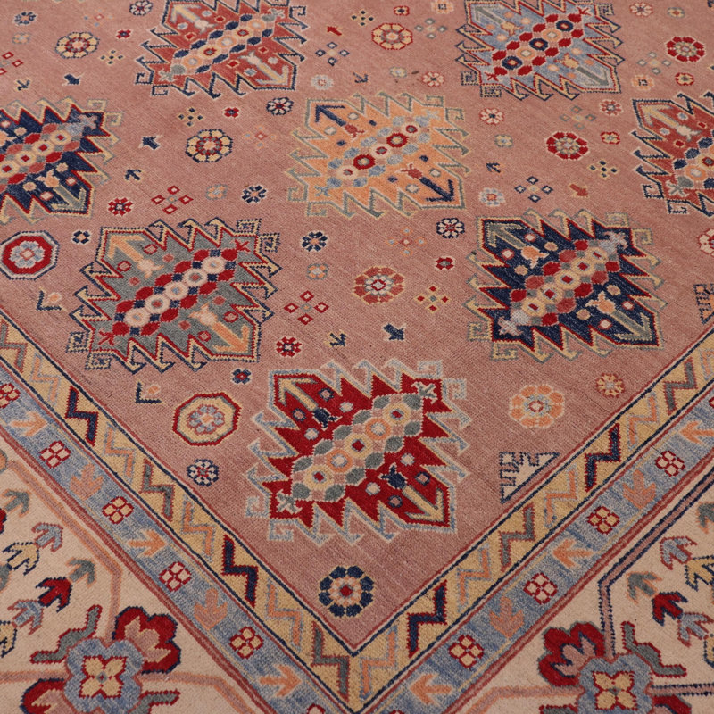Tapis rose / beige bohémien Lulsgate Leila - 9 pi 1 po x 12 pi 0 po