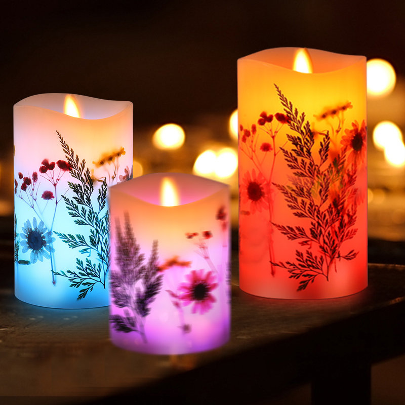 Unscented Flameless Pillar Candle