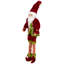 18" Red and Green Poseable Whimsical Christmas Elf Monarch Figure