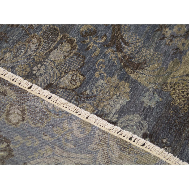 Mudra Wool Damask Area Rug