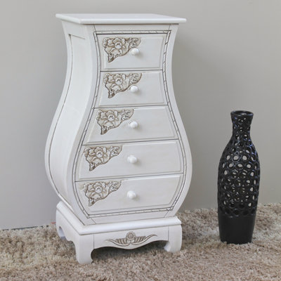 Commode décorative 5 tiroirs Faheemah Windsor