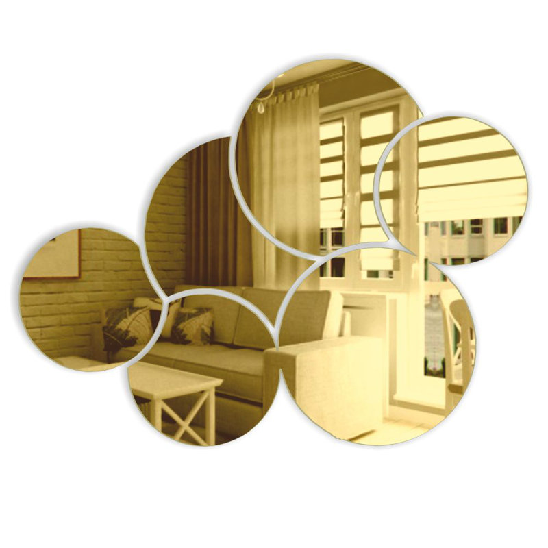 Kaci Wall Mirror, 75cm H x 100cm W, Gold