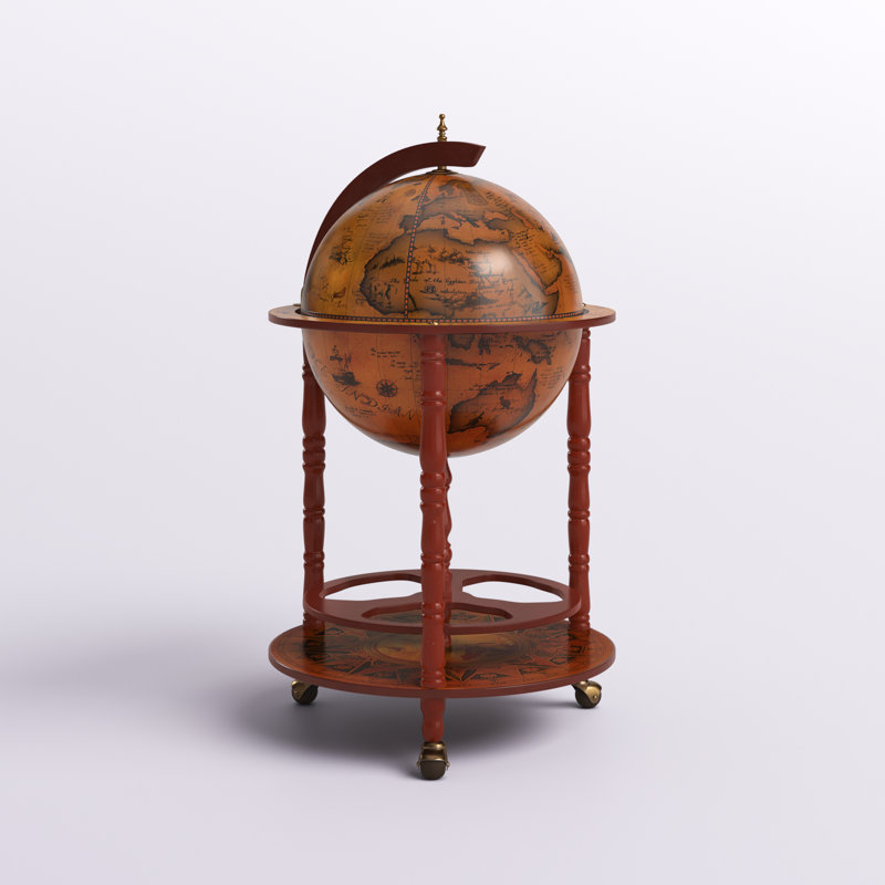 Globe bar en bois