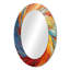 Spiral Symphony II - miroir décoratif spirales abstraites, miroir mural bleu, impression d'art en métal-121387114-121387811