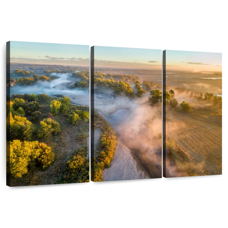 Alvord South Platte River au lever du soleil, H 24 po x l 38 po
