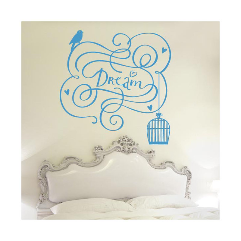 Abstract Wall Decal, Blue