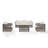 Cobe 4pc Wicker Outdoor Sofa Patio Furniture Set