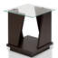 Table de bout avec tablette inférieure et plateau en verre Rubina-23438297