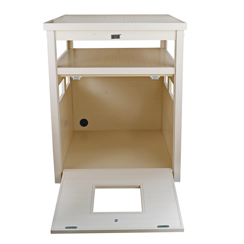 Table de bout ECOFLEX XL pour bac à litière en blanc antique, Blanc antique