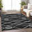 Premium Machine Washable Prisco Black Rug-321016959