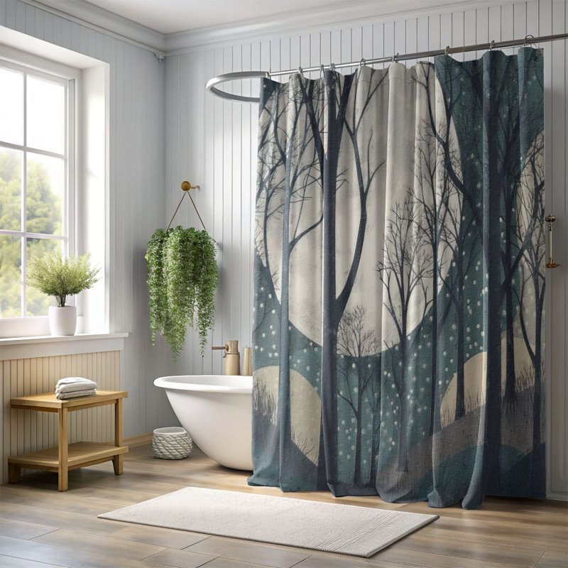 Shower Curtain, 74"H x 71"W