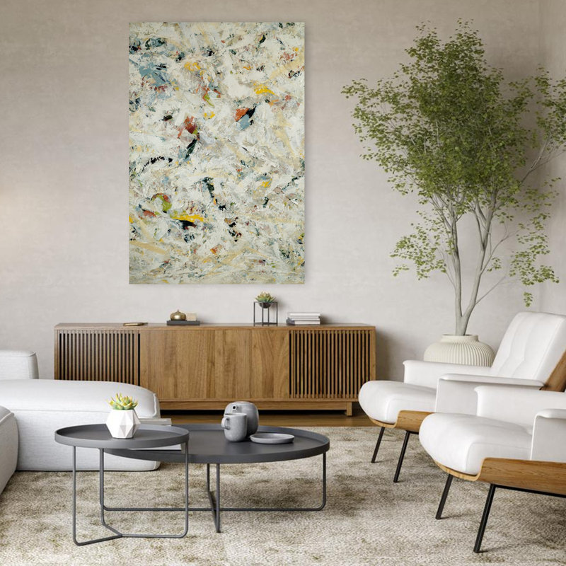 Art contemporain contemporain abstrait, H 48 po x l 32 po