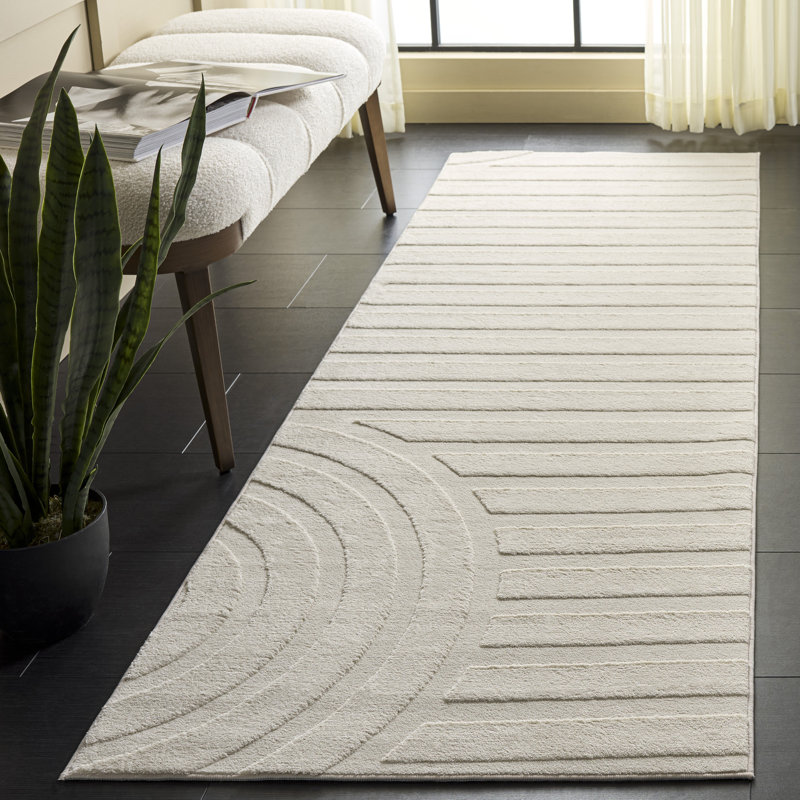 Versaillies 669 Performance Machine Washable Geometric Rug, 2'-6" X 8'-0" Runner