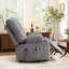 Fauteuil inclinable de massage de 37,4 po Rosalin avec deux porte-gobelets latéraux et deux télécommandes idéales pour la maison-132154342