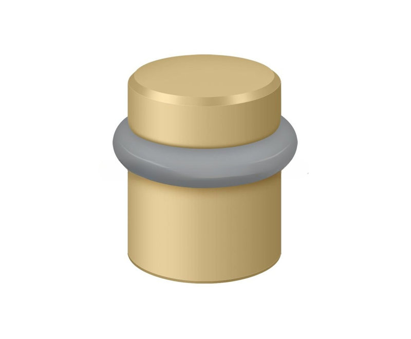 Deltana UFB4505U4 Round Universal Floor Bumper 1-1/2", Solid Brass in Brushed Brass, Brushed Brass