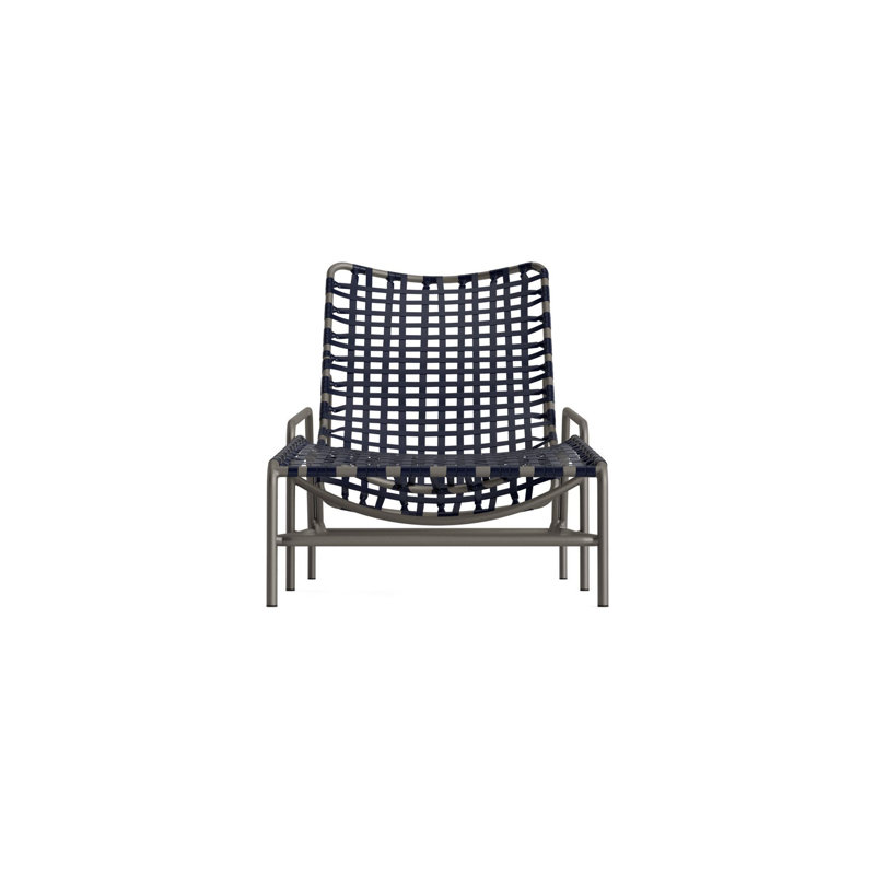 Kantan Outdoor Chaise Lounge, Marine/Mica