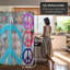 71.25" x 47.25" Double Sided Peace and Love 3 Panel Room Divider-1421496484