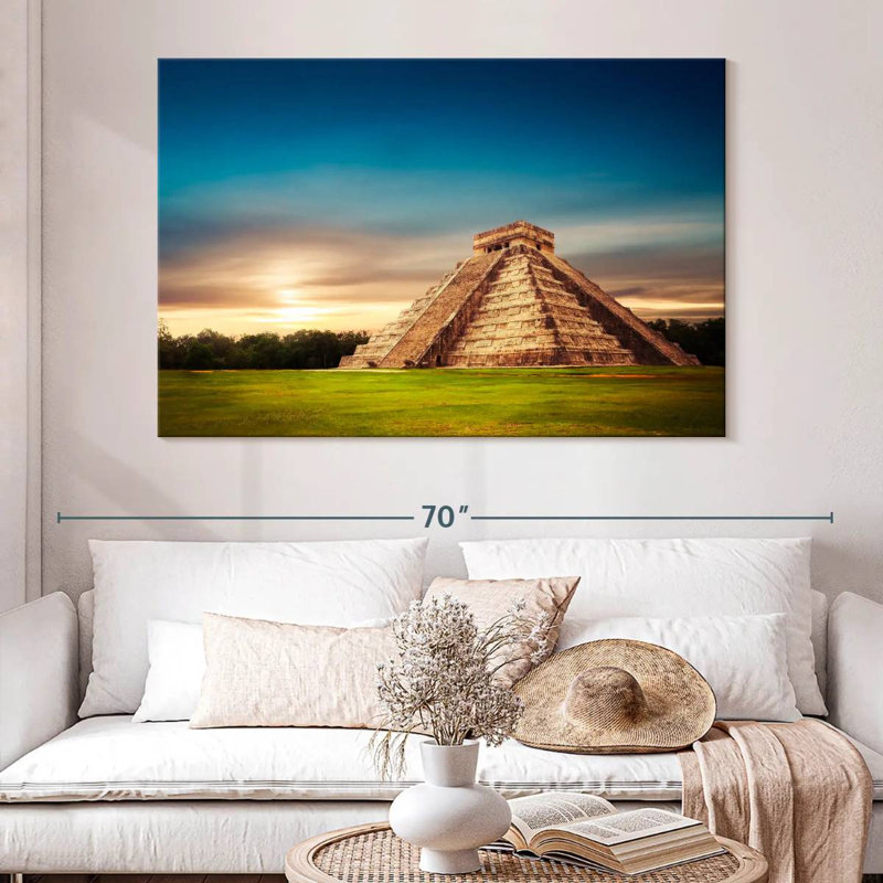 Adella Chichen Itza Pyramid, 34" H x 51" W