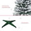Arbre de Noël artificiel enneigé 5 pi avec branches réalistes et base en plastique