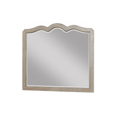 Miroir festonné en forme d'inspiration champêtre