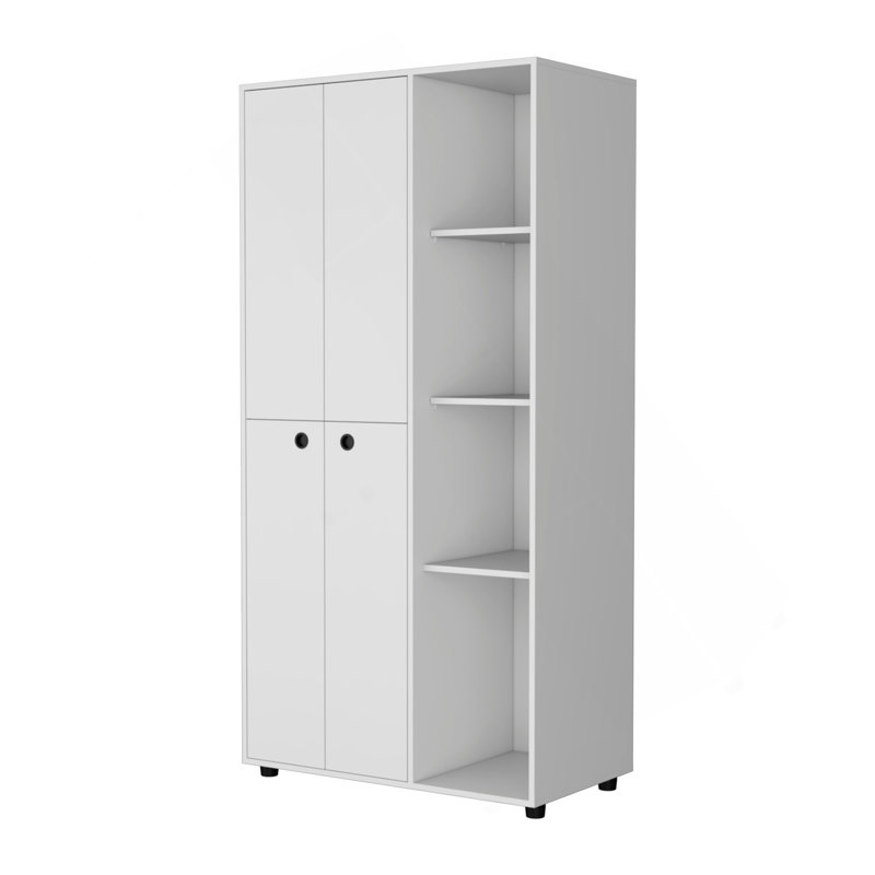 Armoire blanche à 1 tiroir, Blanc