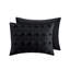 Édredon très grand / très grand - noir, microfibre, revers-128860046-128860048