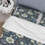 Ensemble de housse de couette bleu marine Country Chic Flowers II - Farmhouse-109146235