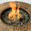 Table de feu ronde de 30 pouces avec propane, plateau de table, allumage électronique, chaleur de 40000 BTU, avec housse de pluie et réglages de flamme réglables-53842820-53842822
