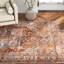 Mags Oriental Brick Red/Blue/Tan Area Rug-2140268957