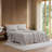 Lacoste Cotton Percale Sheet Set, Crisp Feel & Breathable Bedding, Deep Pocket Fitted Sheet, Sleet, Twin XL-35177725-35177724
