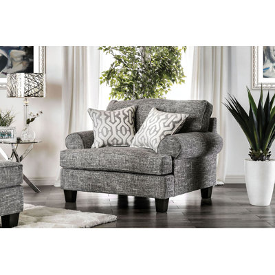 Chaise transitionnelle l 53,4 po, gris