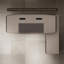 Bureau de direction en L 118,11 po gris avec serrure à combinaison-1527425479