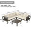 GO 4 Pieces Outdoor Acacia Wood Sofa Set