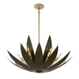 Loto 6-Light Pendant in Centura and Burnished Gold by Breegan Jane