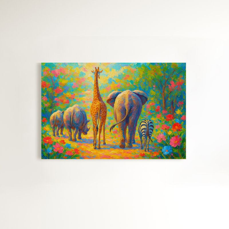 Safari Harmony - impressions sur toile murales, H 12 po x l 18 po
