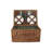 6 Person Wicker Fitted Picnic Hamper with Tweed Effect Lining