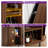 70" Mid-Century Modern Coffee Bar Sideboard With Beverage Fridge, Adjustable Shelves, And Storage For Dining Room Or Living Room, Walnut-738279926