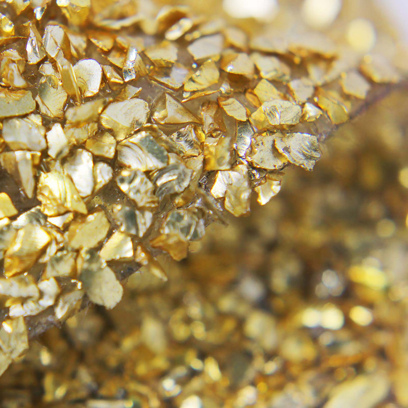 Sparkles Home | Geode 15" Placemat | Metallic Stones Design | Durable Resin Table Decor, Gold