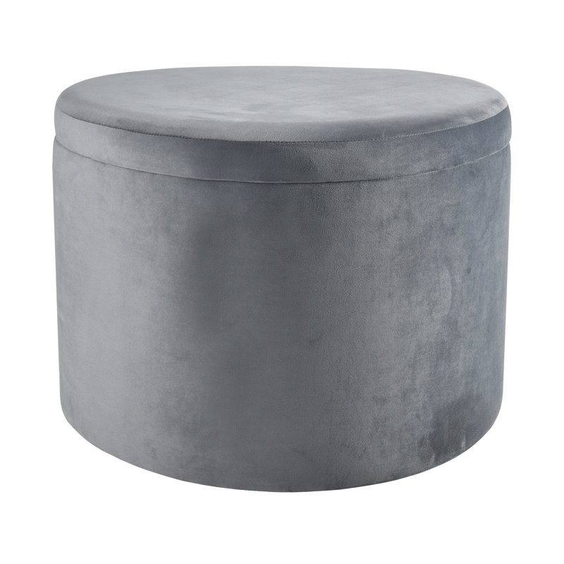 Repose-pieds avec rangement Linder - Gris anthracite, Gris