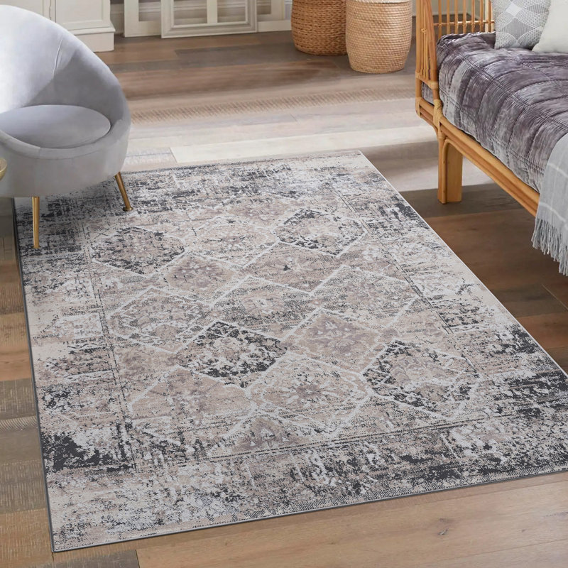Oriental Indoor / Outdoor Rug, Rectangle 5'3" x 7'6"