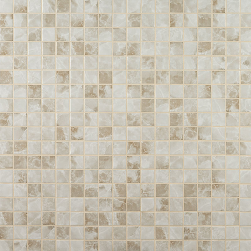 Carreau de mosaïque de plancher et de mur en porcelaine mate 12 po x 12 po Ebonerra