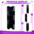 5-Tier L-Shaped Corner Bookshelf With LED Lighting & Baffle-1212803342